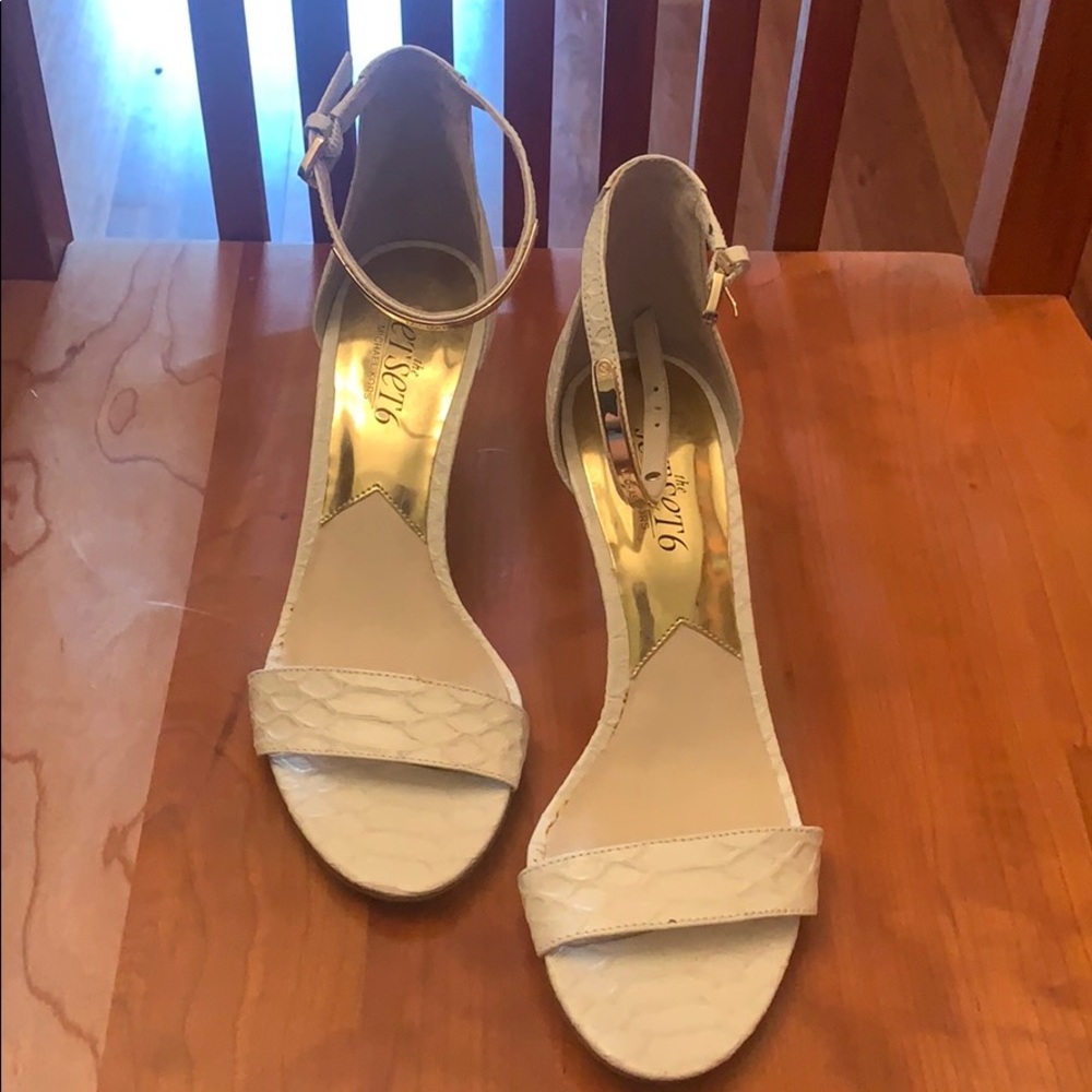 Michael Kors white heels. Worn only once!